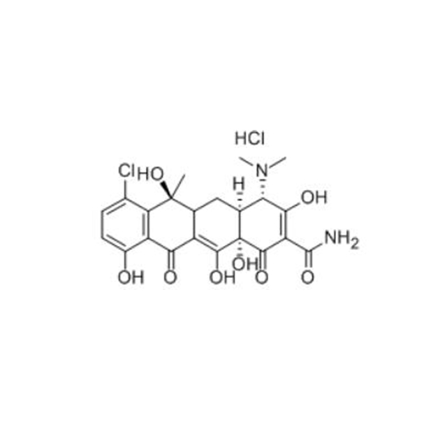 Clorhidrato de clortraciclina (64-72-2) C22H24CL2N2O8